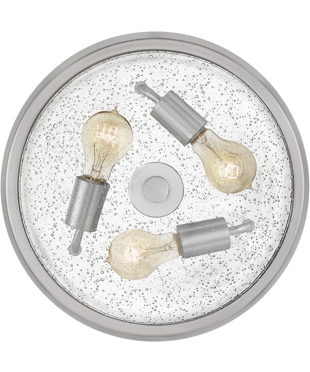 Radius 3-light Flush Mount Brushed Nickel
