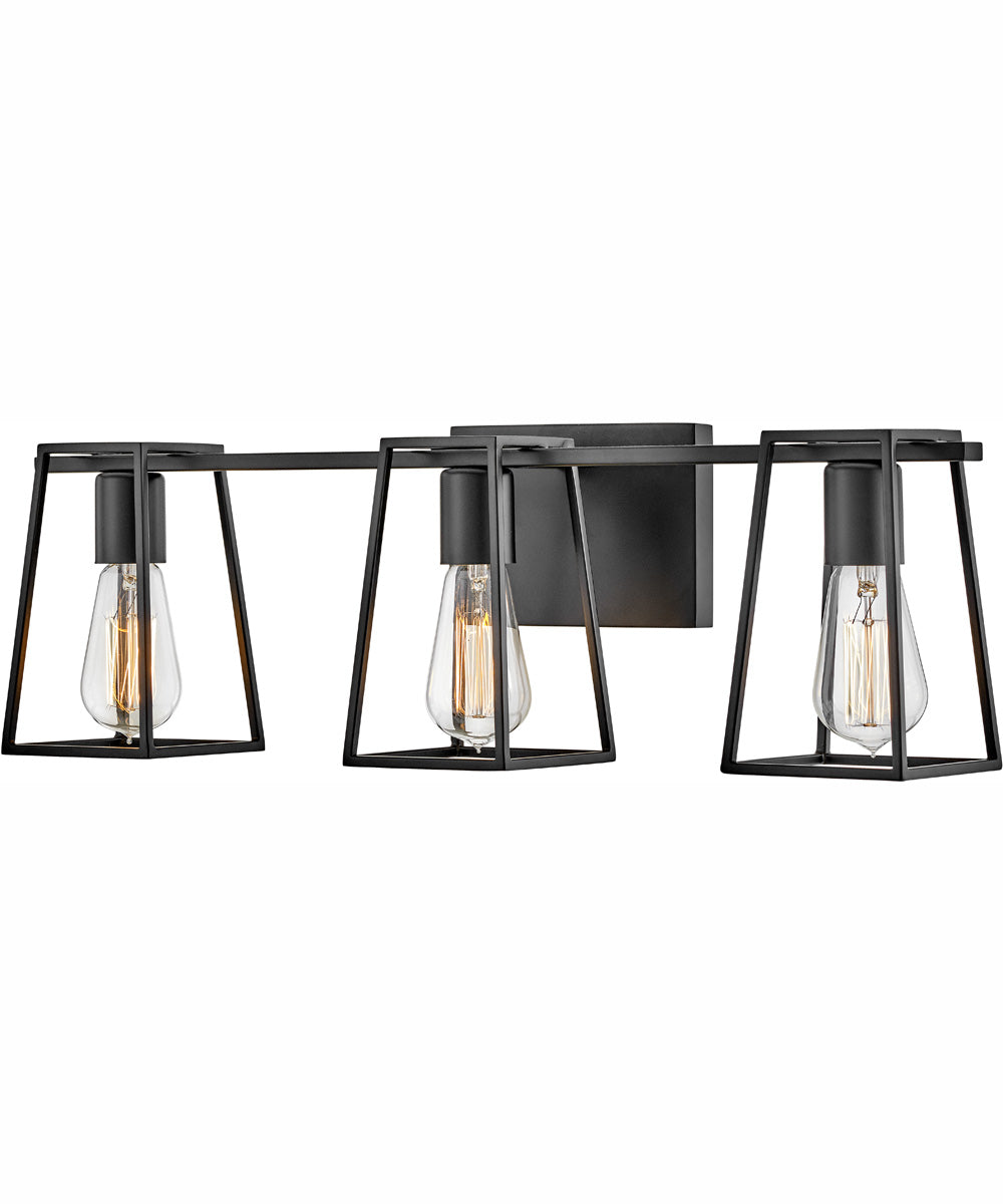 Filmore 3-Light Three Light Vanity in Black