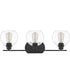 Pruitt Large 3-light Bath Light Matte Black