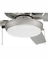 60" Outdoor Super Pro 119 1-Light Indoor/Outdoor Ceiling Fan Painted Nickel
