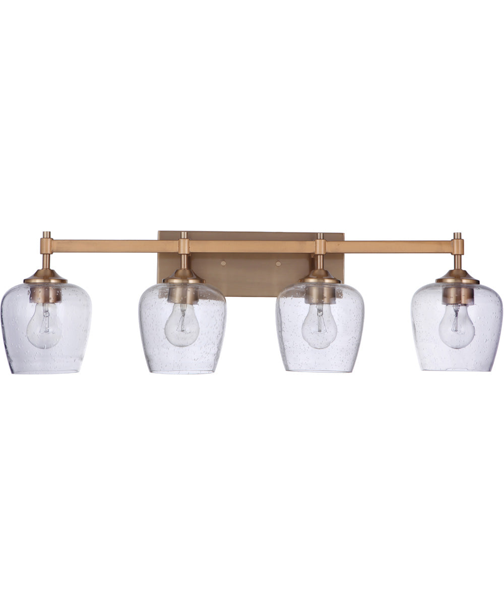Stellen 4-Light Vanity Satin Brass