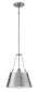 12"W Cartwright 1-Light Pendant in Polished Antique Nickel
