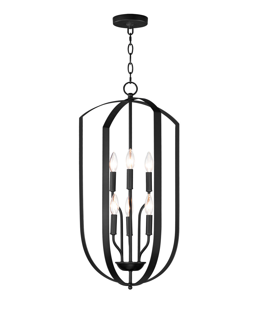 Provident 6-Light Chandelier Black