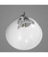 Tre 1-Light Metal Shade Coastal Pendant Light White