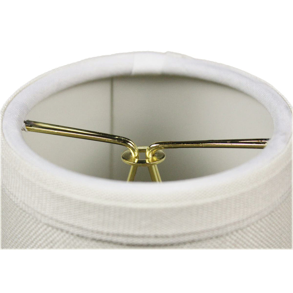 4"W x 4"H Clip-on Candelabra Lamp Shade Light Oatmeal