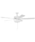 Super Pro 111 White Bowl Light Kit 3-Light LED Ceiling Fan (Blades Included) White