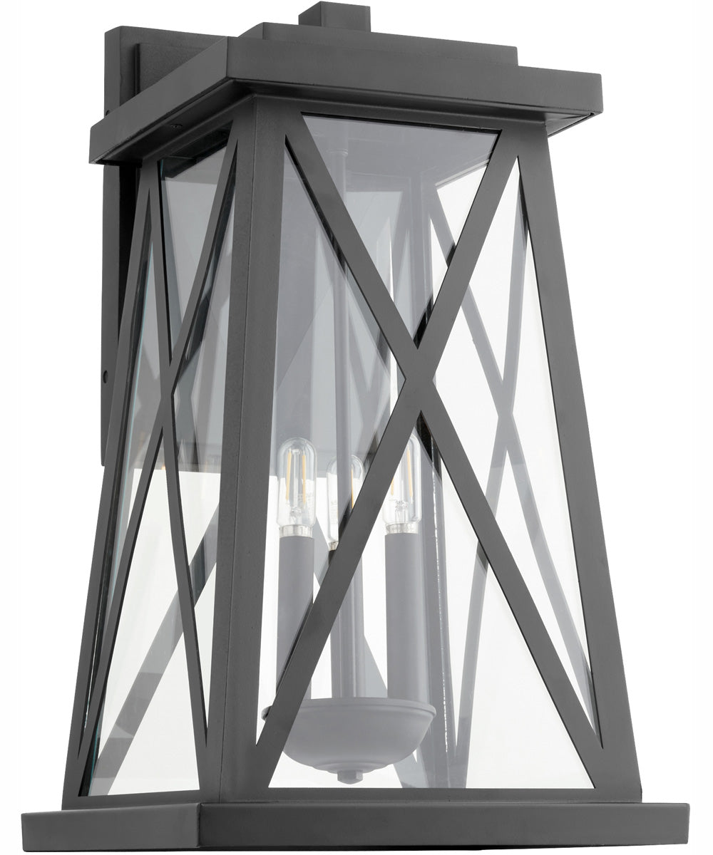 Artesno 3-light Wall Mount Light Fixture Textured Black