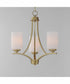 Deven 3-Light Chandelier Satin Brass
