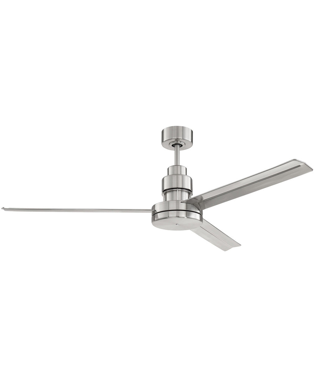 Mondo 54" Ceiling Fan (Blades Included) Brushed Polished Nickel