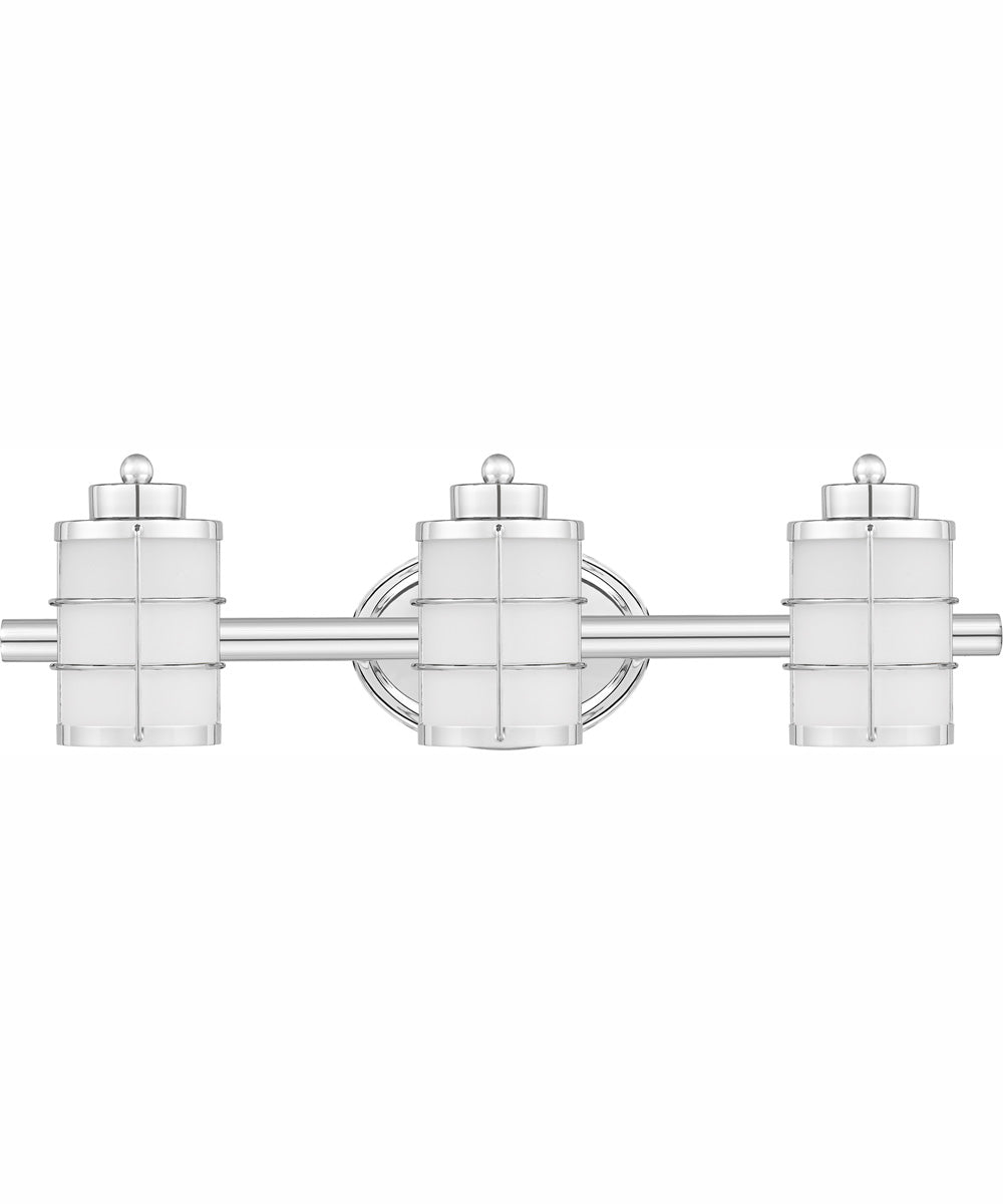 Hazlett Large 3-light Bath Light Polished Chrome