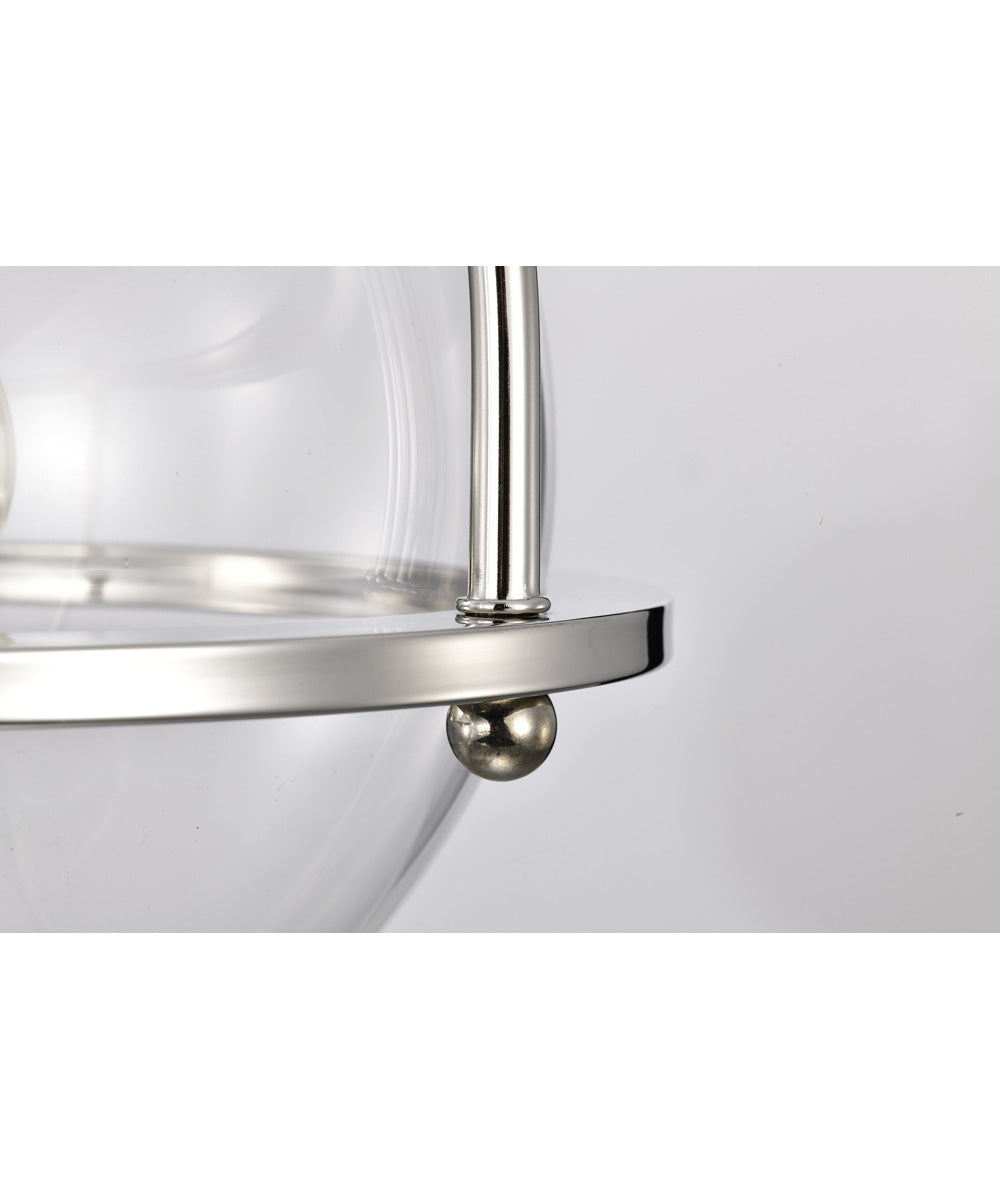Amado 1-Light Pendant Polished Nickel