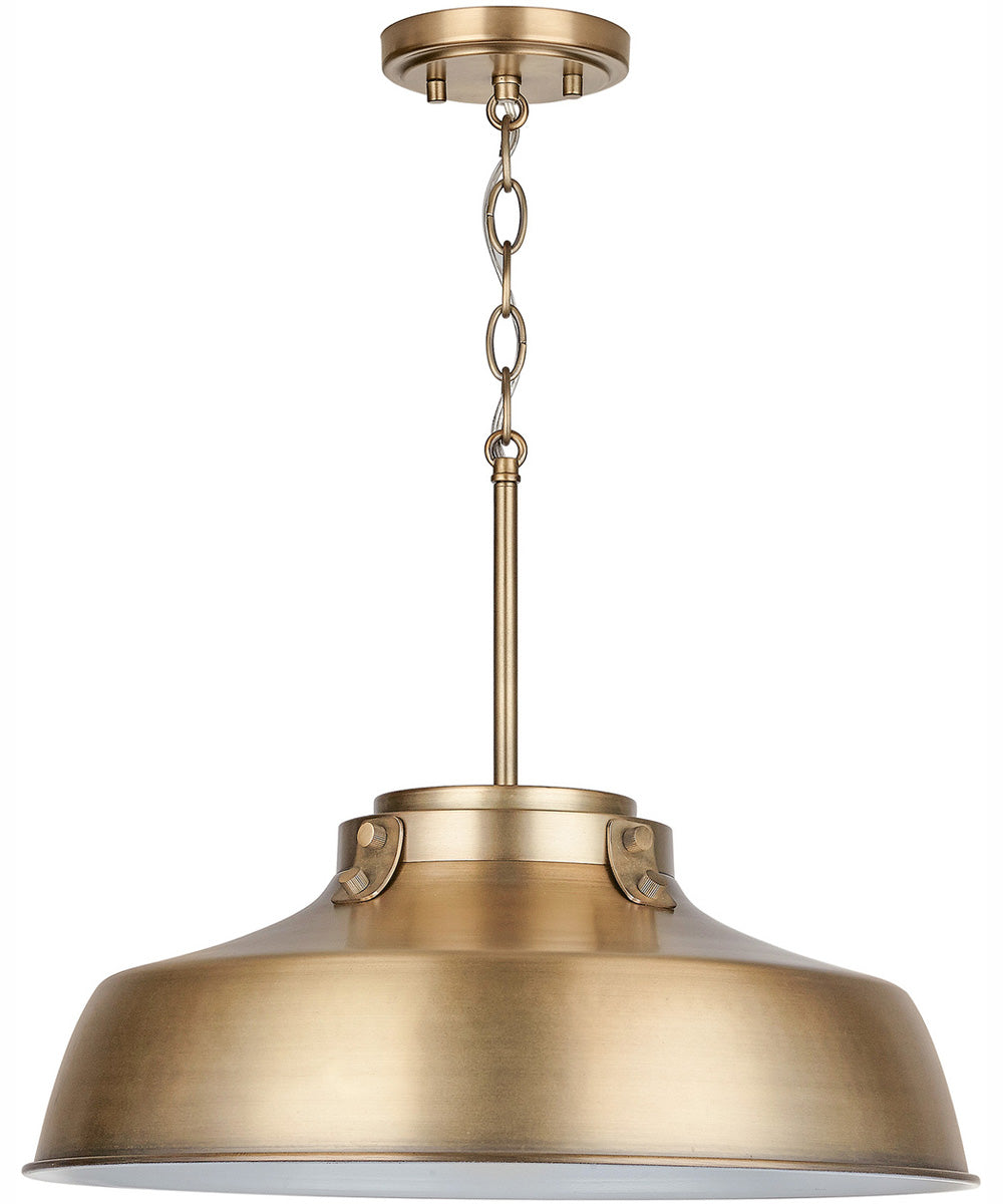 Oakwood 1-Light Pendant Aged Brass