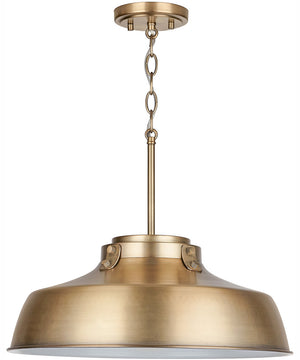Oakwood 1-Light Pendant Aged Brass