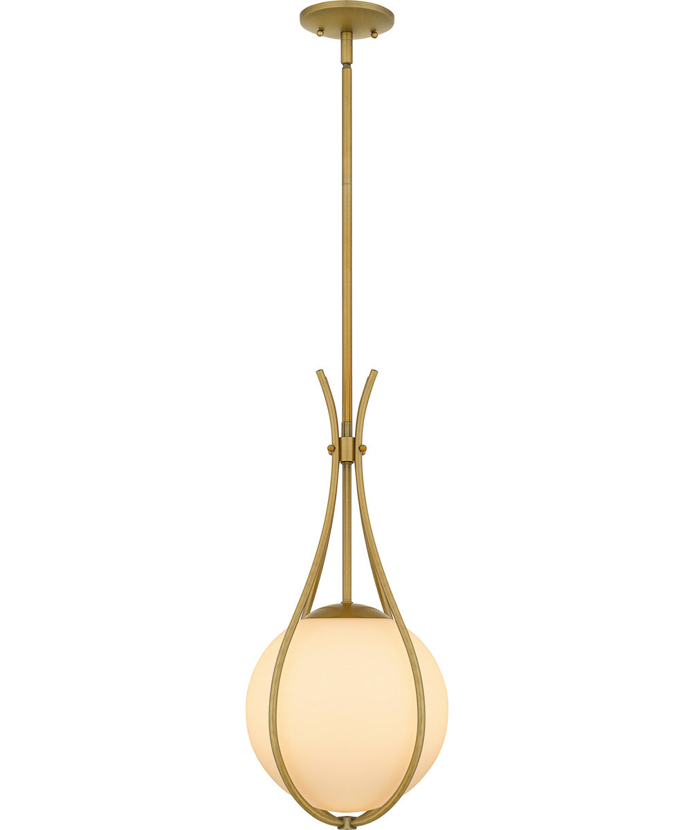 Quoizel Pendant Small 1-light Mini Pendant Aged Brass