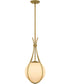 Quoizel Pendant Small 1-light Mini Pendant Aged Brass