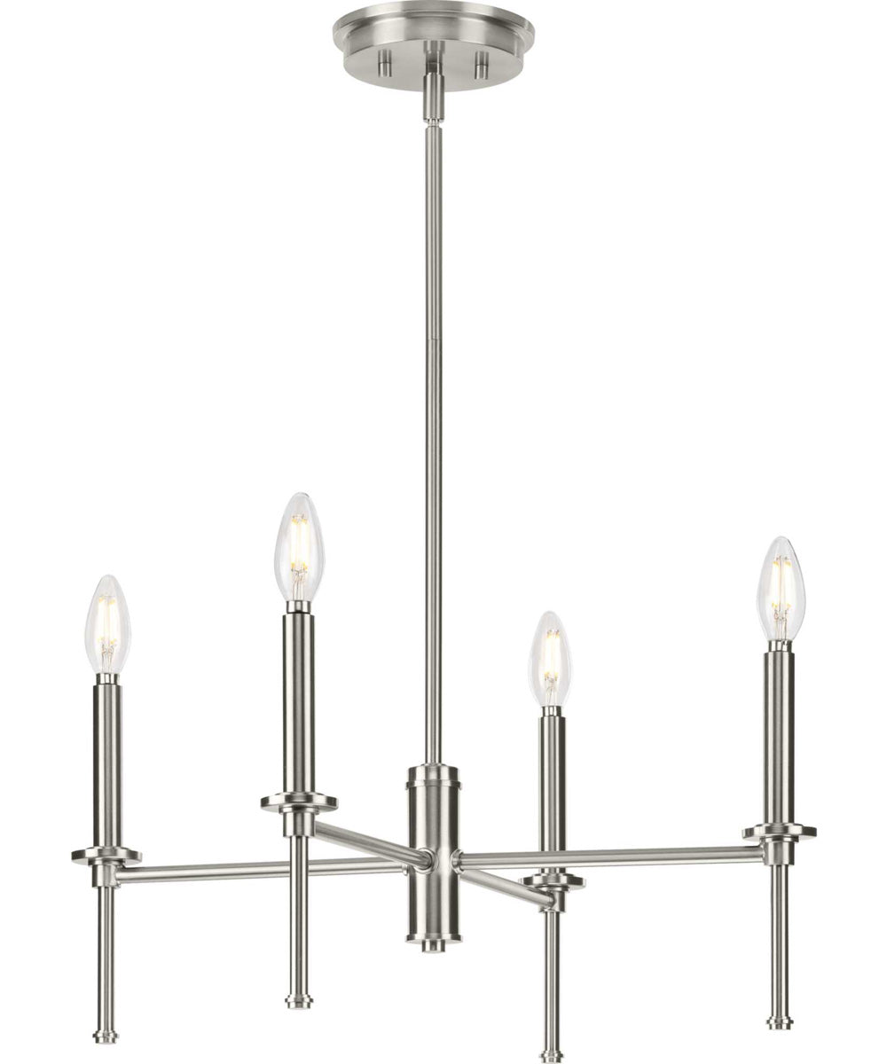 Elara 4-Light New Traditional  Chandelier Light Brushed Nickel