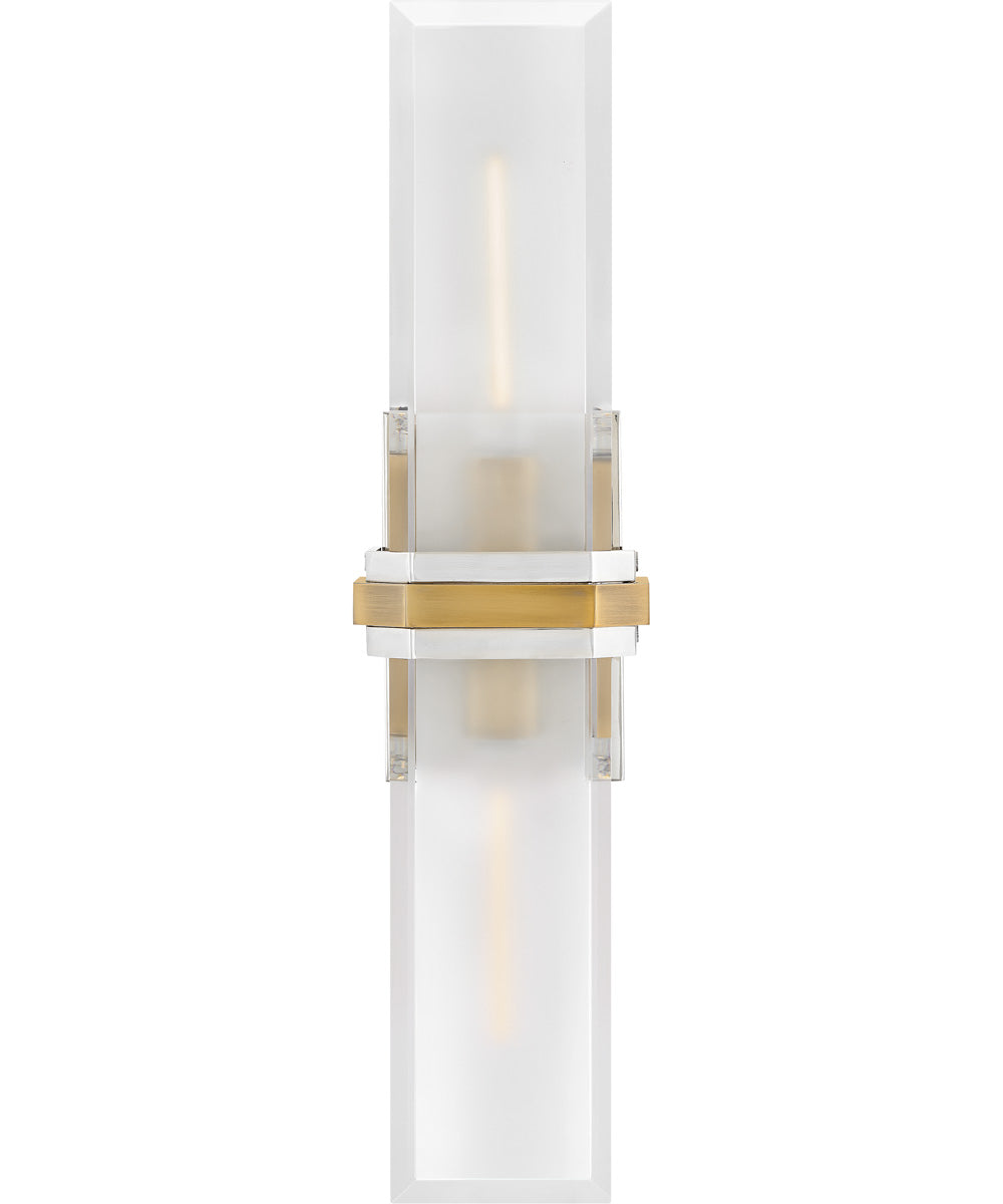 Kipton 2-Light Large Sconce in Polished Nickel