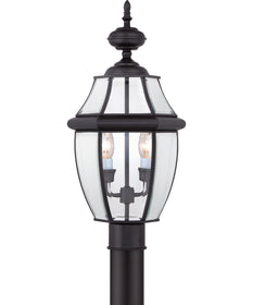 Newbury Large 2-light Outdoor Post Light Mystic Black