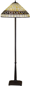 62"H Greek Key Floor Lamp