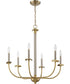 Stanza 6-Light Chandelier Brushed Polished Nickel / Satin Brass