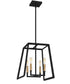 Tilly 4-light Pendant Matte Black