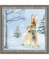 Framed Snow Bunny by Art Nd Canvas Wall Art Print (22  W x 22  H), Sylvie Greywash Frame
