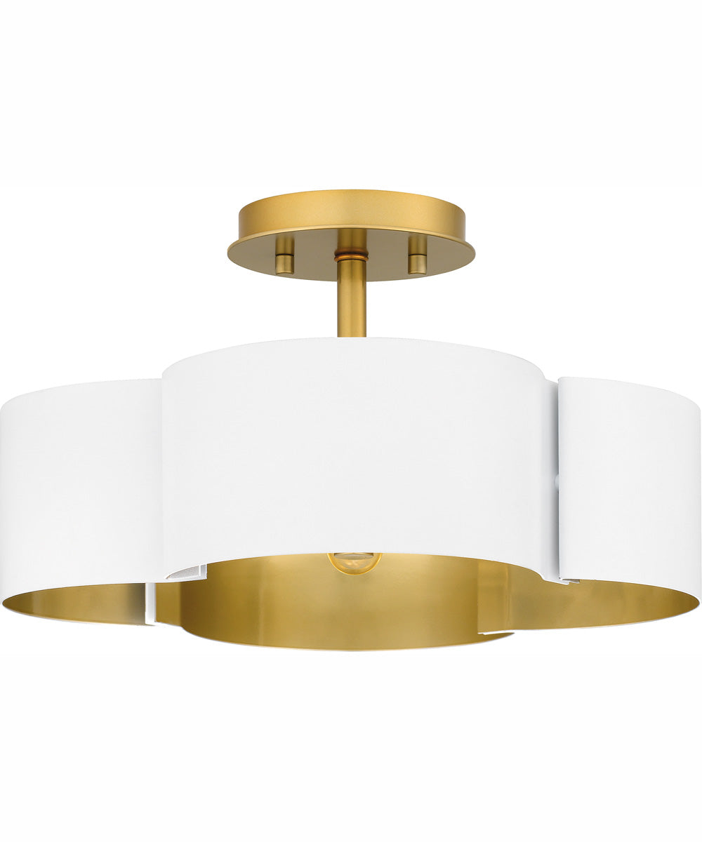 Balsam Medium 4-light Semi Flush Mount White