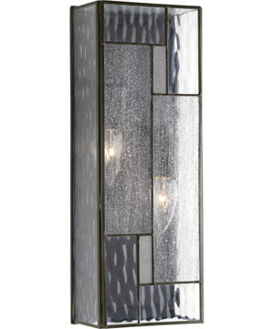 Geometric 2-Light Medium Wall Lantern Architectural Bronze