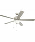 60" Outdoor Super Pro 211 2-Light Indoor/Outdoor Ceiling Fan Painted Nickel