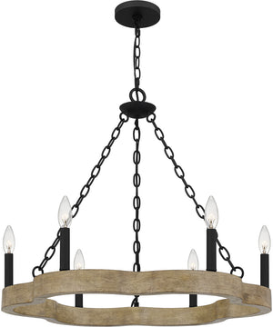 Croix 6-light Chandelier Matte Black