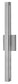 26"H Vue 1-Light Large Outdoor Wall Light in Titanium