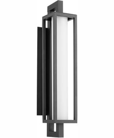Parlor 1-light LED Wall Mount Light Fixture Textured Black