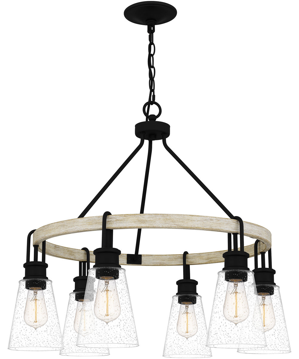 Kingsbridge 6-light Chandelier Earth Black