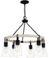 Kingsbridge 6-light Chandelier Earth Black