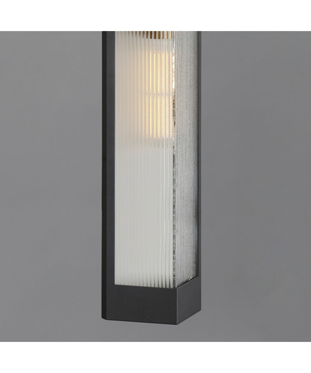 Triform 20 inch Outdoor Wall Sconce Black / Antique Brass