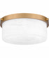 Quoizel Flush Mount Small 2-light Flush Mount Aged Brass