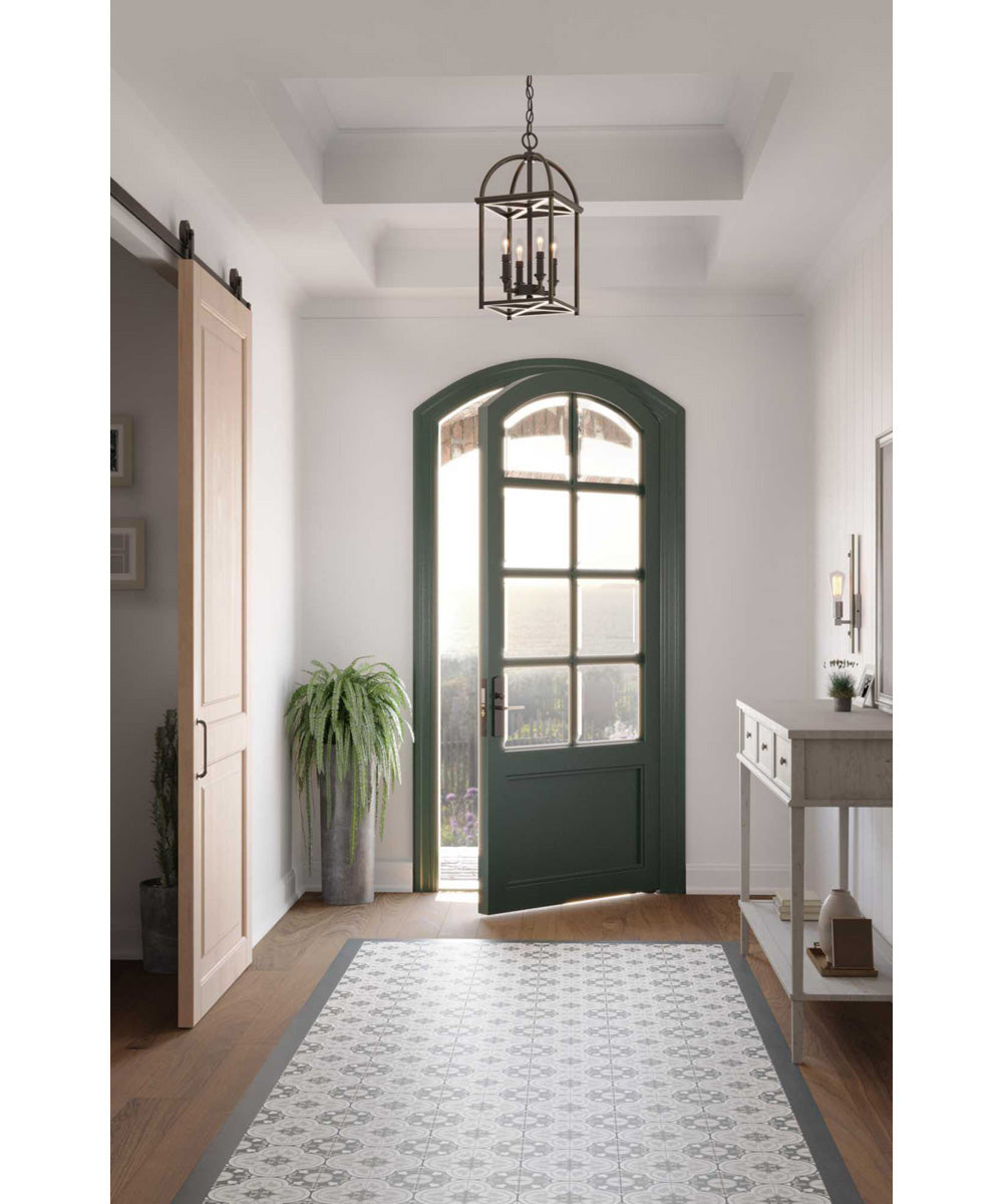 Piedmont 4-Light Foyer Lantern Antique Bronze