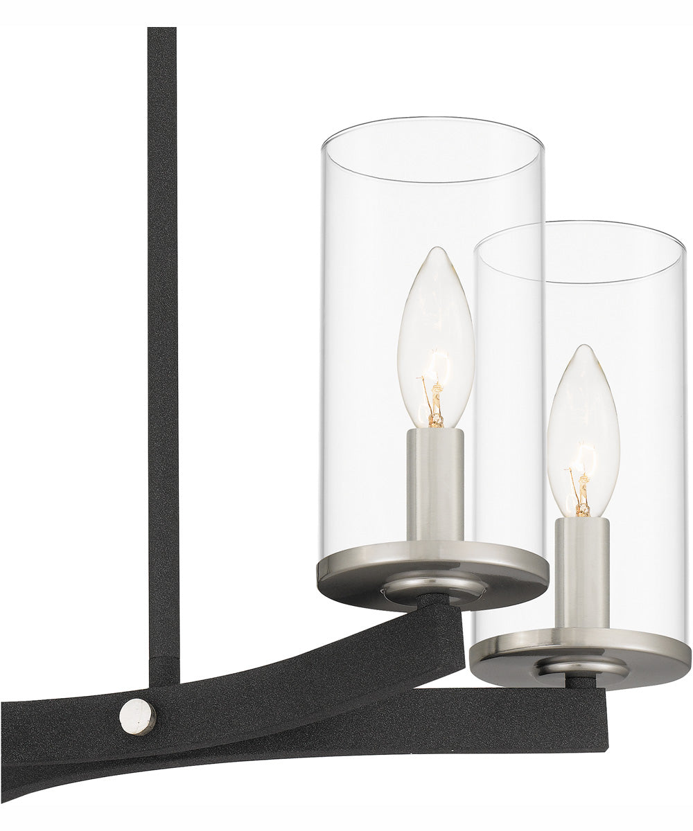 Daverty Small 6-light Island Light Mottled Black