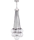 Que 9-Light Pendant Chrome