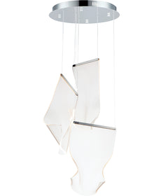 Rinkle 3-Light LED Multi Pendant Polished Chrome