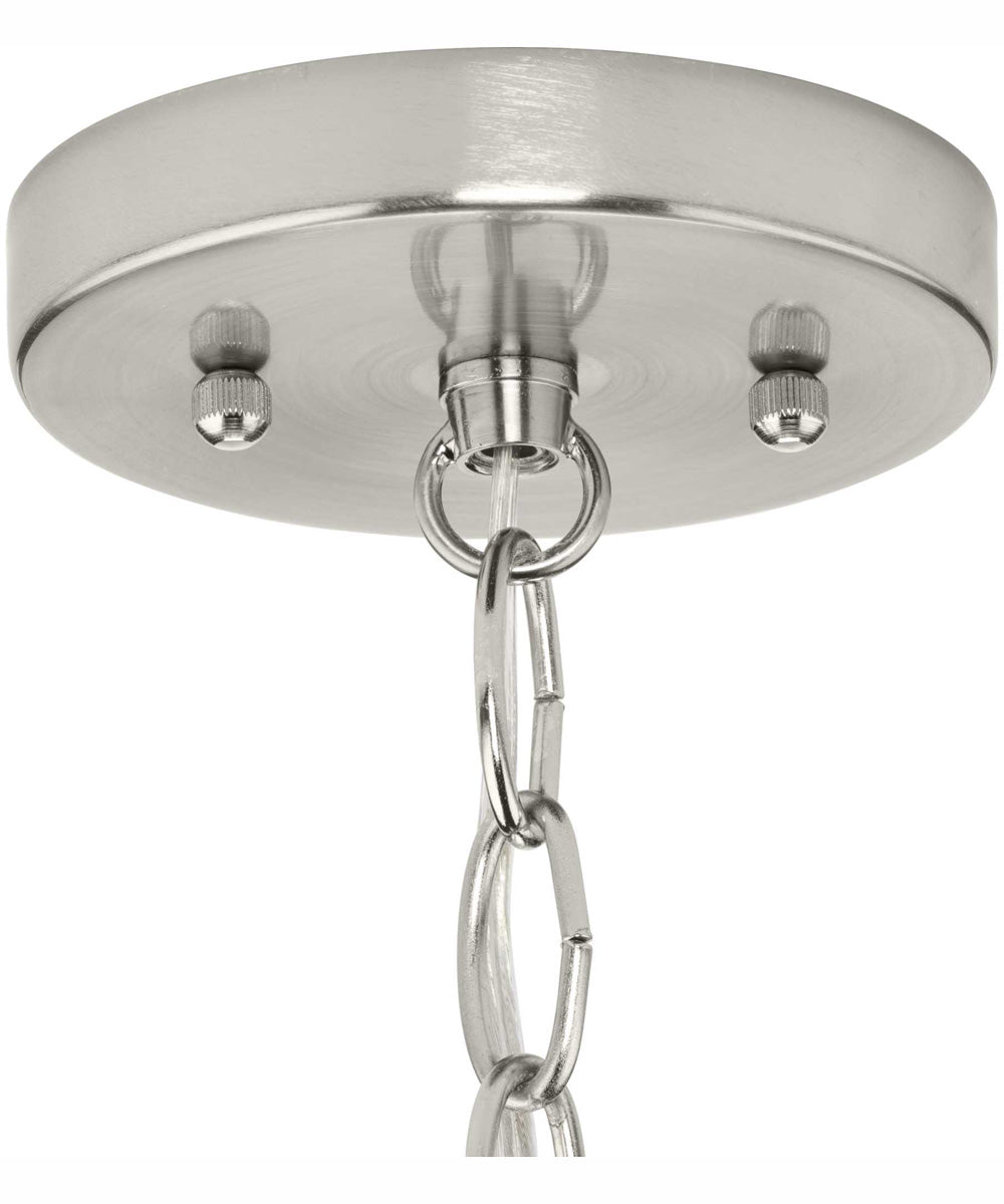 Hinton 1-Light Modern Farmhouse Pendant Brushed Nickel