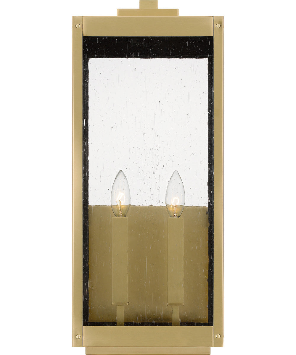 Westover Extra Large 2-light Outdoor Wall Light Antique Brass