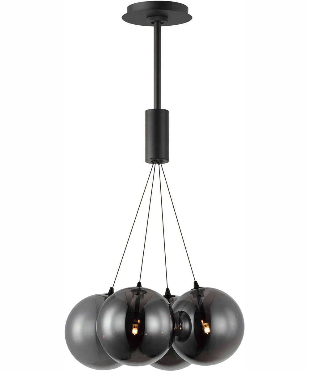 Burst 4-Light LED Pendant - Smoke Black