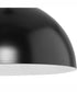 Perimeter 1-Light Mid-Century Modern Pendant with metal Shade Matte Black