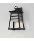 Shutters Vivex 1-Light Small Outdoor Wall Sconce Weathered Zinc/Black