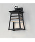 Shutters 1-Light Small Outdoor Wall Sconce Weathered Zinc/Black