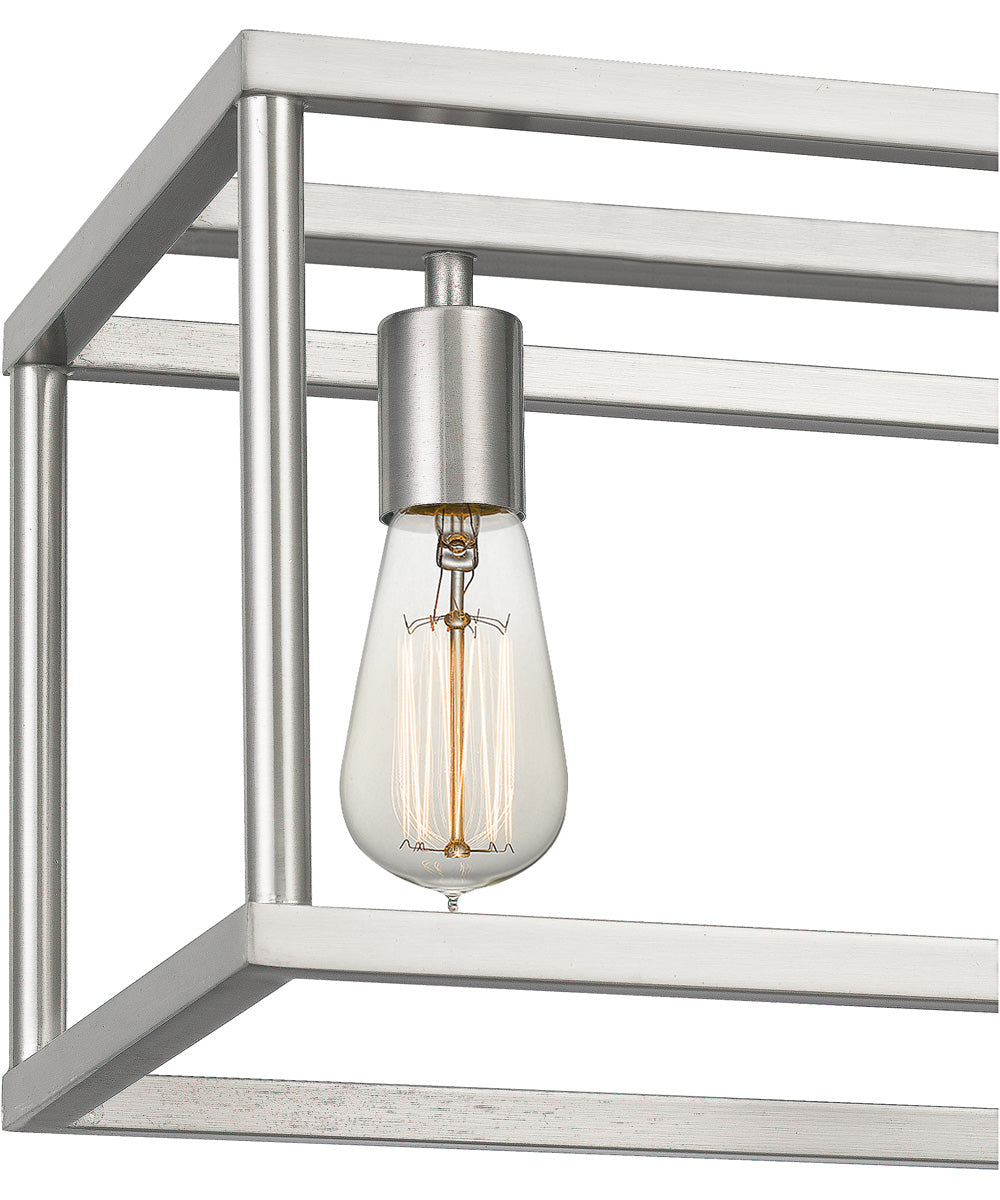 New Harbor 7-light Island Light Brushed Nickel