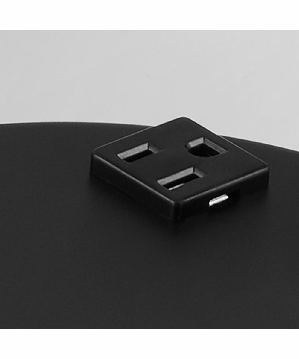 Tanko 1-Light Metal Table Lamp Antique Brass/Black With Usb Charging And Outlet