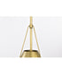 Adina 1-Light Pendant Natural Brass