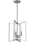 Shayna 3-Light Foyer Brushed Polished Nickel